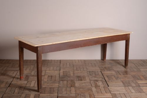 English Antique Country Pine Dining Table