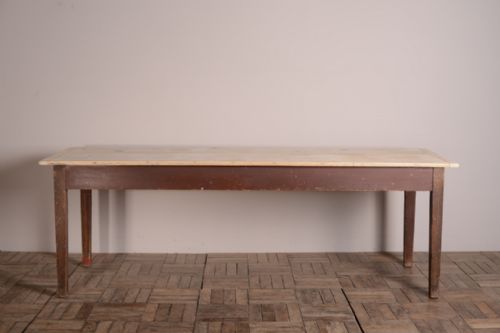 fig 1. English Antique Country Pine Dining Table
