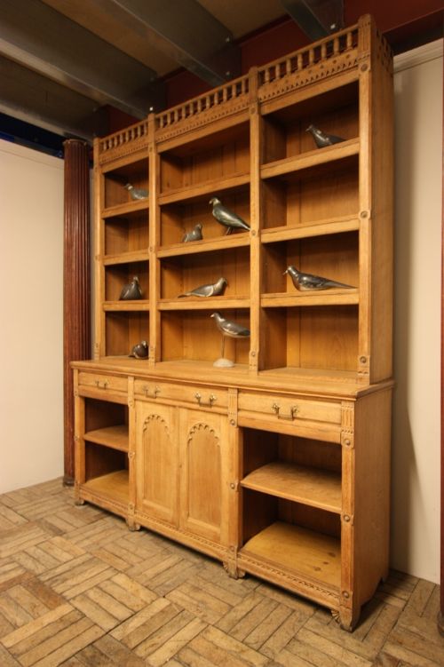 Fabulous Aesthetic Antique Oak Bookcase.