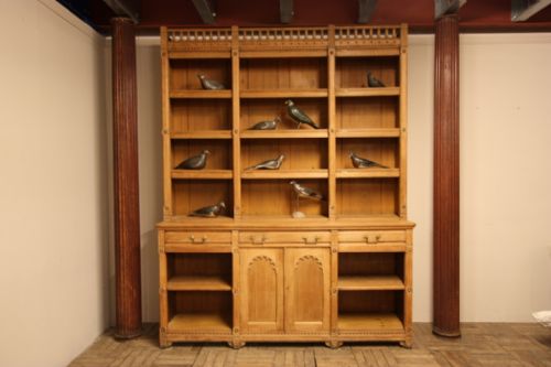 fig 1. Fabulous Aesthetic Antique Oak Bookcase.
