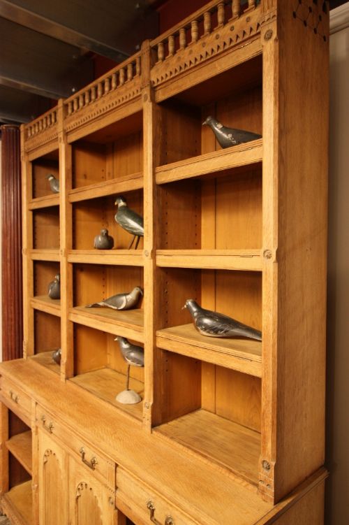 fig 2. Fabulous Aesthetic Antique Oak Bookcase.