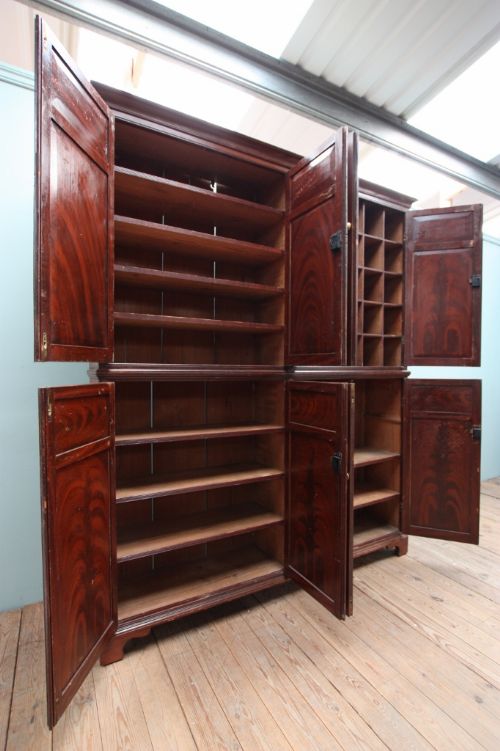 fig 2. English Pine Eight Door Cupboard in Original Paint