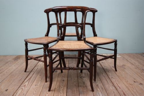 Set of Four William IV Antique Bedroom Chairs.