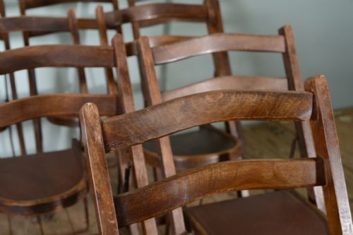 fig 1. Edwardian Antique Folding Chairs by Stakmore (13 available).