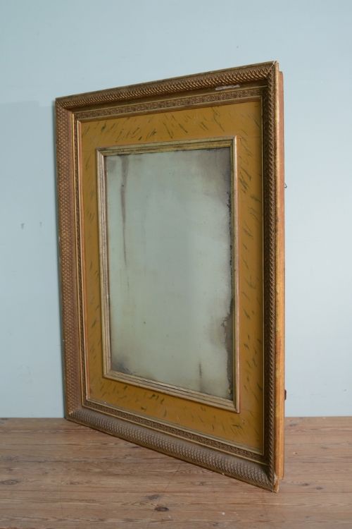 fig 1. English Antique Gilt Mirror.