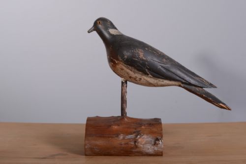 fig 1. 19th Century Antique Decoy Pigeon.