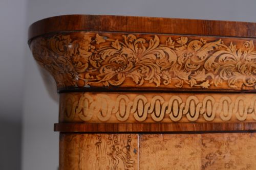 fig 2. Fabulous English Antique Sycamore Double Wardrobe.