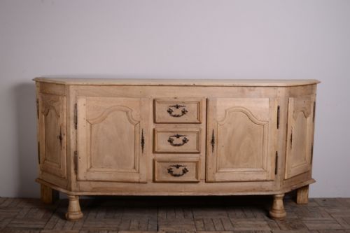Rare 18th Century French Antique Bleached Oak Enfilade.