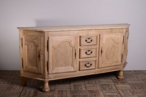 fig 2. Rare 18th Century French Antique Bleached Oak Enfilade.
