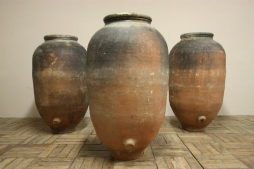 fig 1. Large 19th Century Antique Terracotta Urn (2).