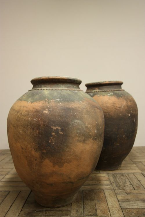 Shapely Antique Terracotta Urn