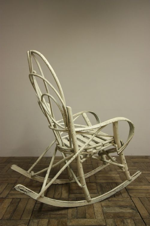 fig 1. Large 19th Century American Antique Rocking Chair.
