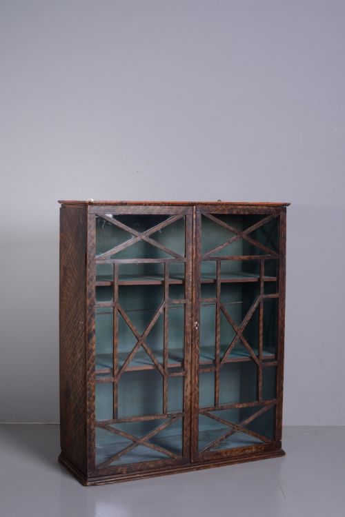Regency Antique Wall Cabinet in Original Paint.