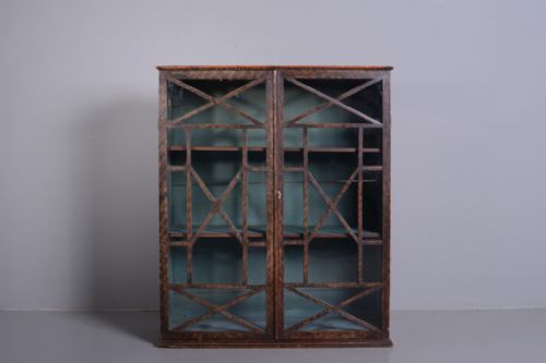 fig 1. Regency Antique Wall Cabinet in Original Paint.
