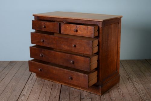 fig 2. Antique Oak Chest of Drawers from Ampleforth Abbey.
