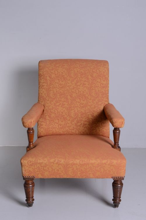 fig 1. 19th Century English Antique Armchair by Gillows of Lancaster.