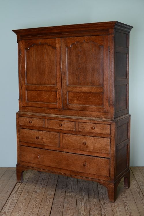 Georgian Antique Welsh Oak Food Cupboard.