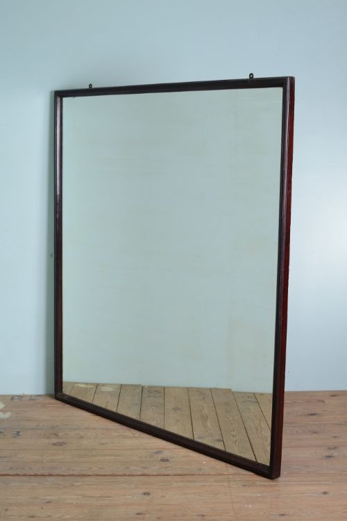 Large 19th Century Antique Mahogany Outfitters Mirror