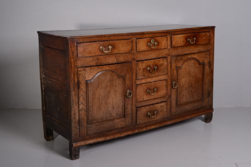 18th Century Antique Oak Dresser Base.