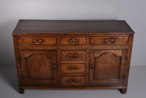 fig 2. 18th Century Antique Oak Dresser Base.