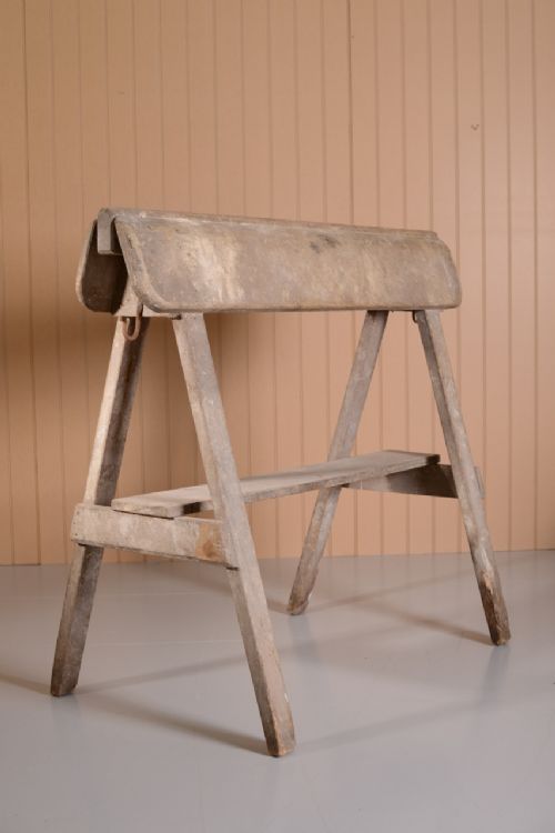 Georgian Antique Painted Pine Saddle Horse
