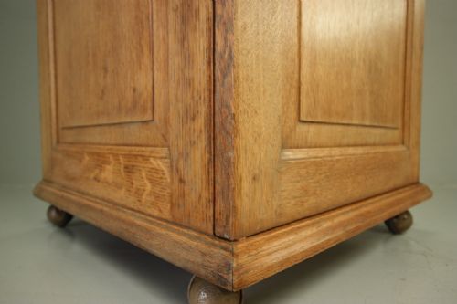 fig 2. Ingenious Edwardian Antique Oak Single Wardrobe.