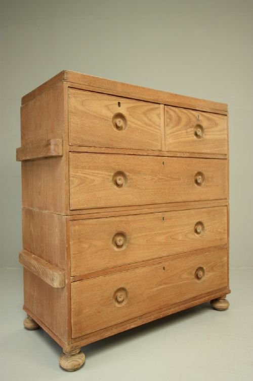 19th Century Antique Ships Chest in Teak.