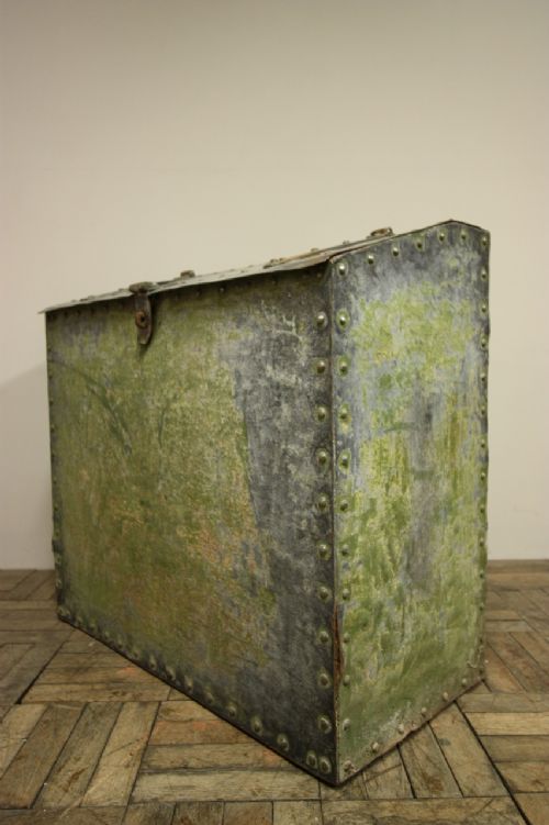 19th Century Antique Steel Grain Bin