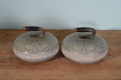 Great Pair of 19th Century Antique Curling Stones