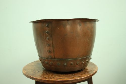 19th Century Antique Copper Planter/ Log Bin.