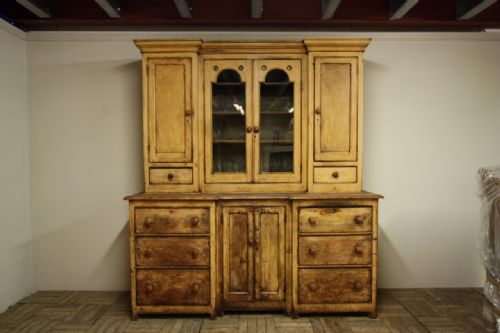 Fabulous Original Cream Painted Pine Dresser