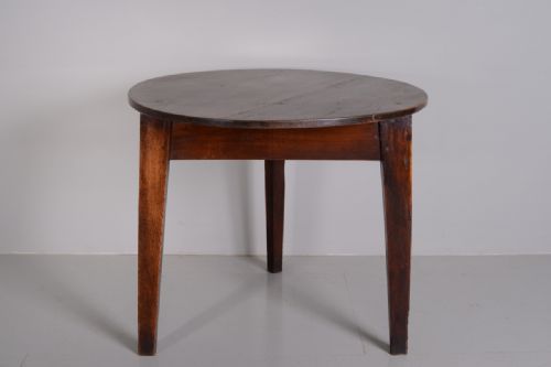 fig 1. Early 19th Century Antique Elm Cricket Table