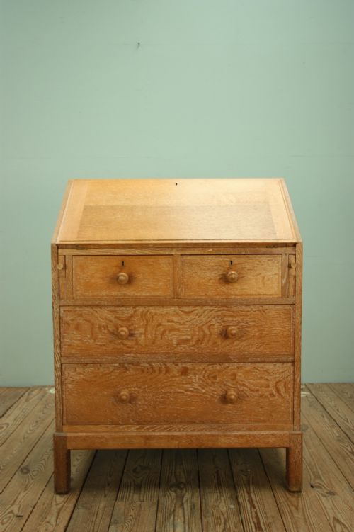 English 1930'S Heals Oak Writing Bureau .