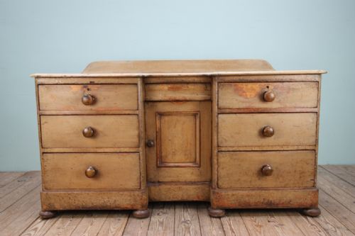 Cumbrian Antique Pine Break Fronted Dresser.