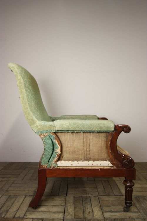 fig 1. William the Fourth Antique Mahogany Armchair.