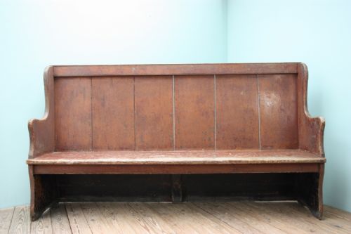 fig 1. Georgian Antique Welsh Settle in Lovely Old Paint.