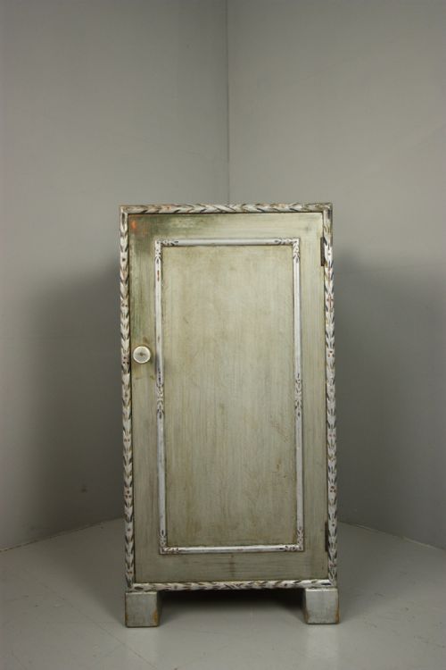 1920'S Heals Bedside Cabinet in Original Paint.