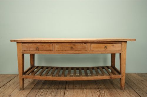Lovely 19th Century Antique Pine & Elm Work Table.