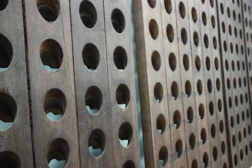 fig 1. 1920's French Antique Wine Racks.
