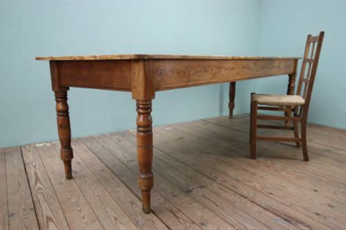 Large English Antique Pine Dining Table