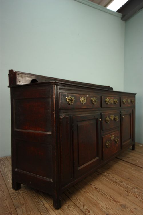 fig 1. 18th Century Antique Oak Yorshire Dresser.