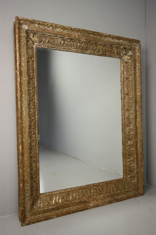 Early 19th Century Antique Carved Mirror.