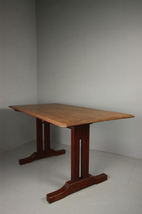 fig 1. Fabulous 1930's Betty Joel Walnut Dining Table.