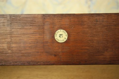 fig 1. Letchworth Range Heals Antique Oak Vanity Mirror.