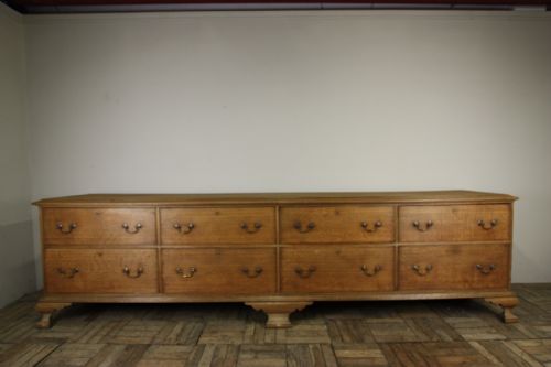 fig 1. Amazing Georgian Oak Long Housekeepers Chest.