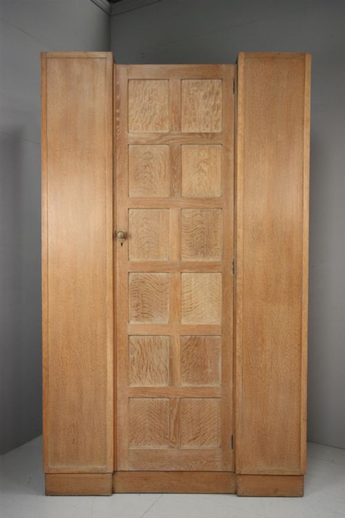 fig 1. 1930's Waring & Gillows Oak Wardrobe.