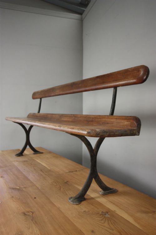 6 X 19th Century Antique Pine & Iron Benches.