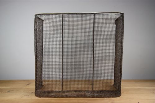 19th Century Antique Brass Topped Fire Guard.