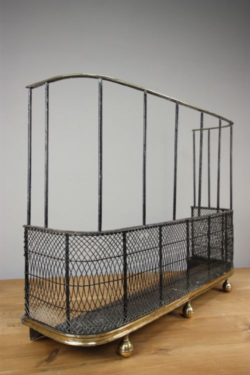 Regency Antique Brass Fire Guard.