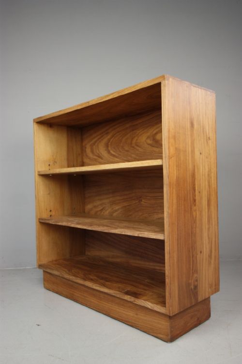 1930'S Walnut Open Bookcase by Bowman Bros London.
